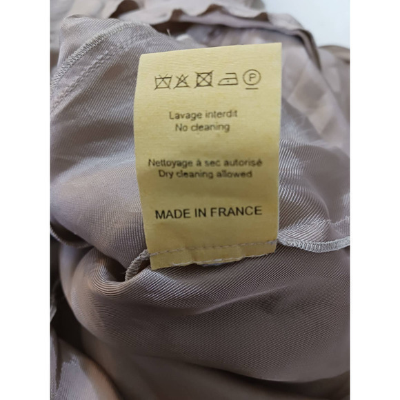 NINA‎ RICCI Dress Made in France Pockets FR 36 US 4 Small Dusty Rose Pale Pink - Picture 10 of 10